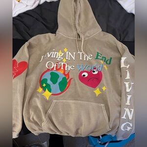 PAC Sun beige tan men’s hoodie sweatshirt